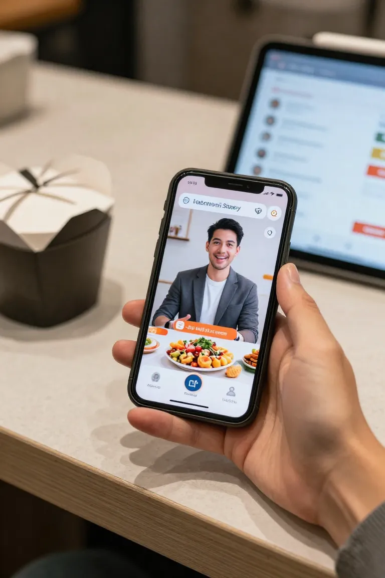 anuncio de delivery — exemplo criado na Influenciador IA