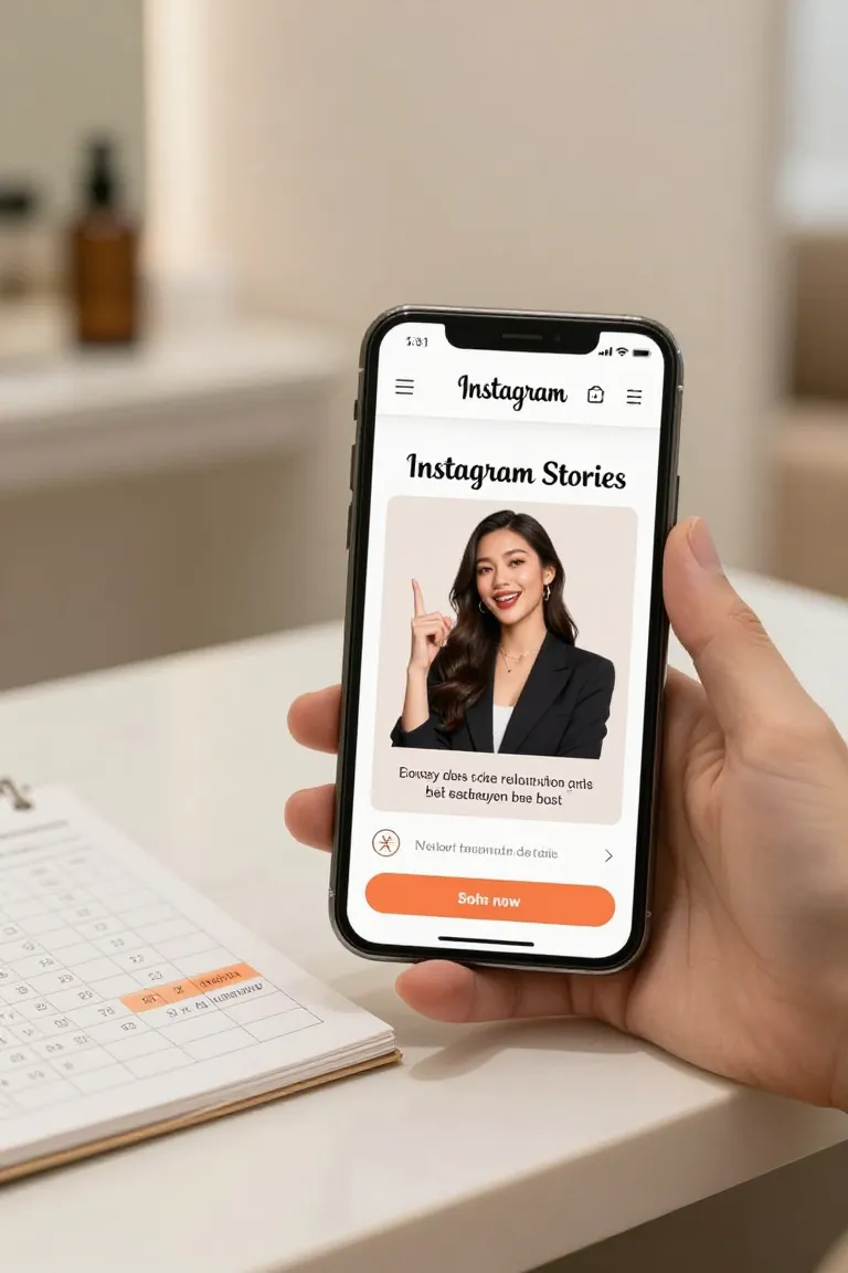 anuncio para salão de beleza — exemplo criado na Influenciador IA