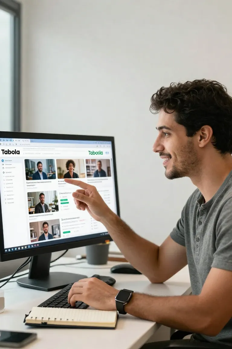 anuncio taboola — exemplo criado na Influenciador IA