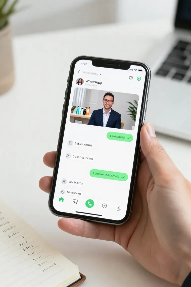 anuncio no whatsapp — exemplo criado na Influenciador IA