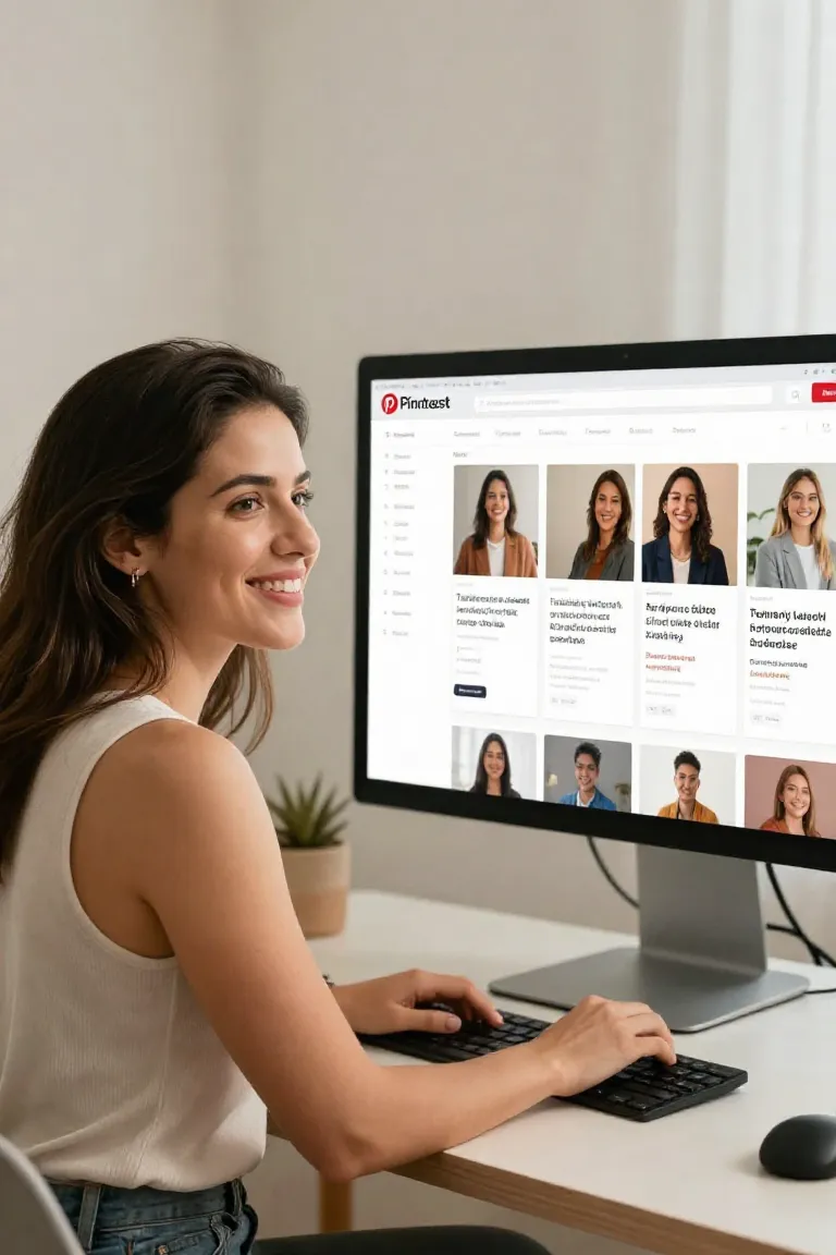 pinterest ads — exemplo criado na Influenciador IA
