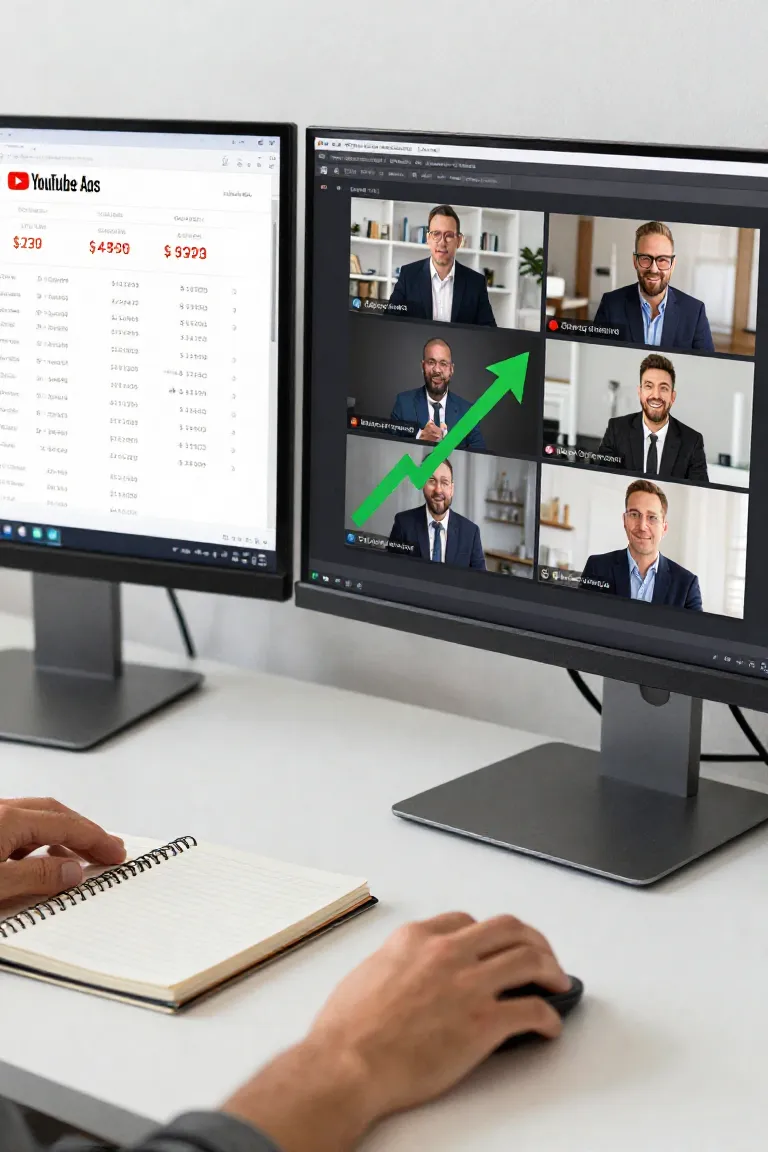youtube ads — exemplo criado na Influenciador IA
