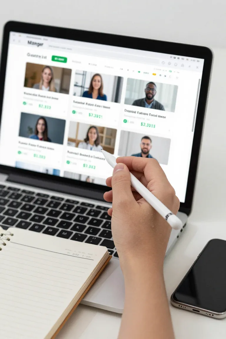 avatar marketing digital — exemplo criado na Influenciador IA