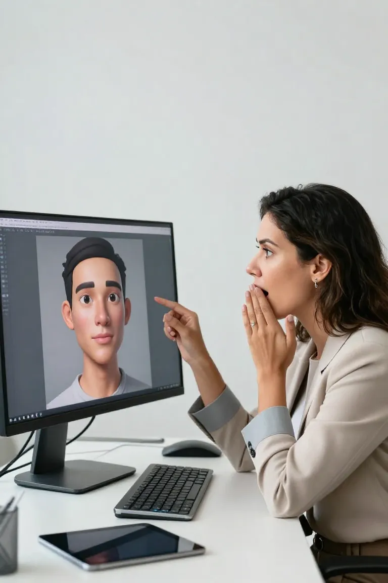 criador de avatar 3d — exemplo criado na Influenciador IA