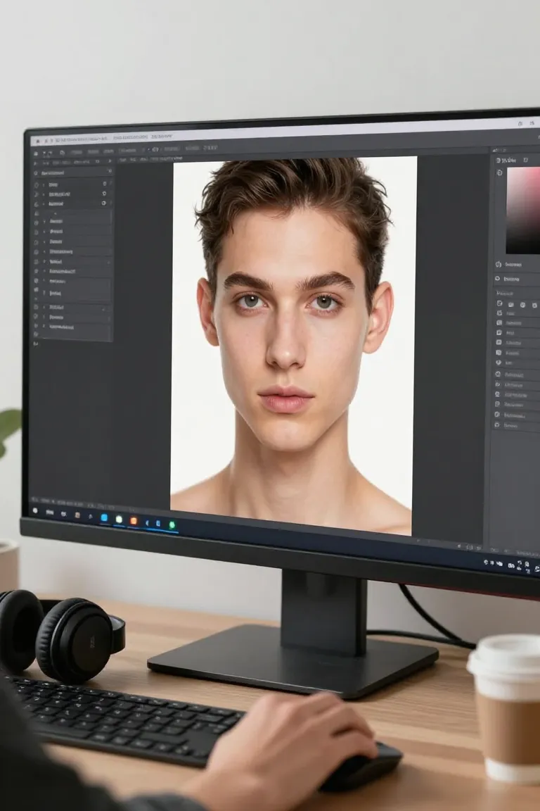 gerador de avatar falante — exemplo criado na Influenciador IA
