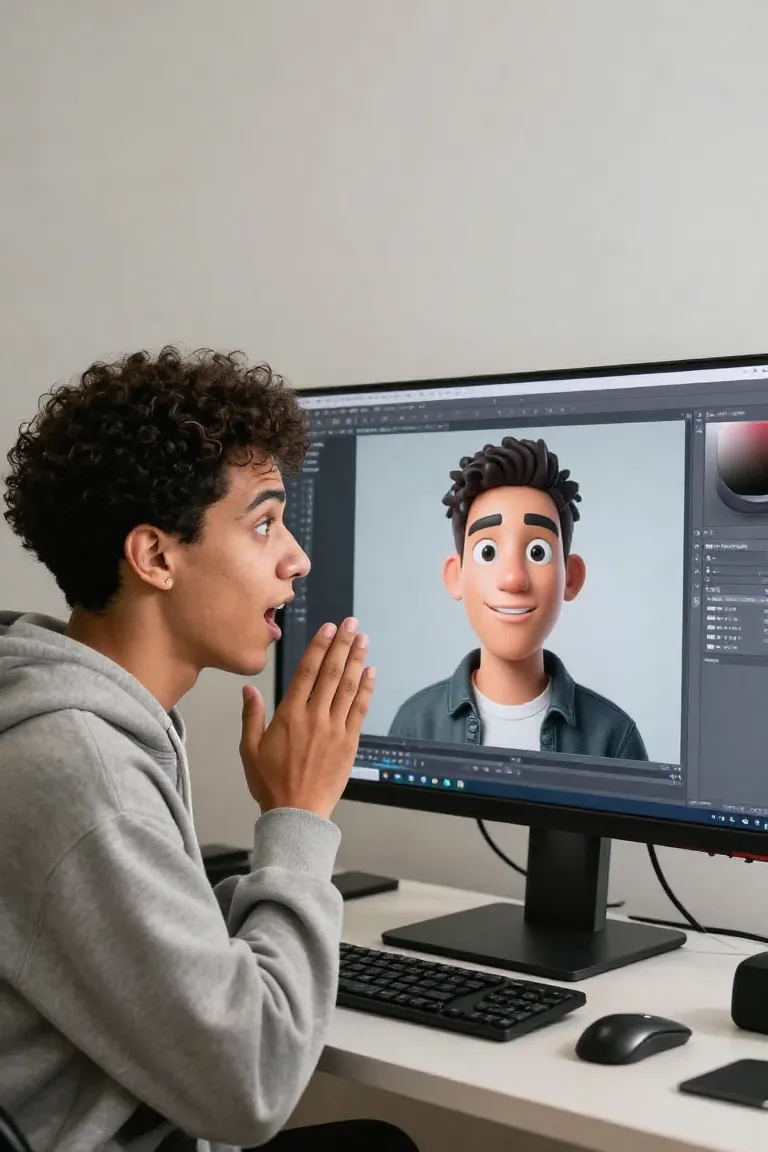 avatar 3d — exemplo criado na Influenciador IA