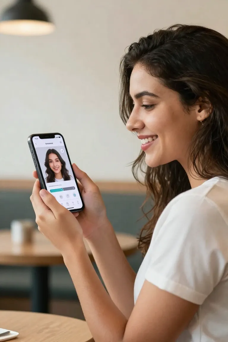 criar avatar pelo celular — exemplo criado na Influenciador IA