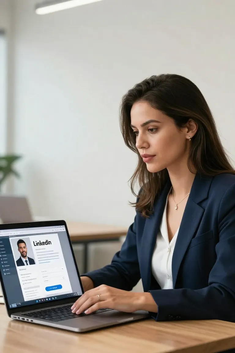 avatar linkedin — exemplo criado na Influenciador IA