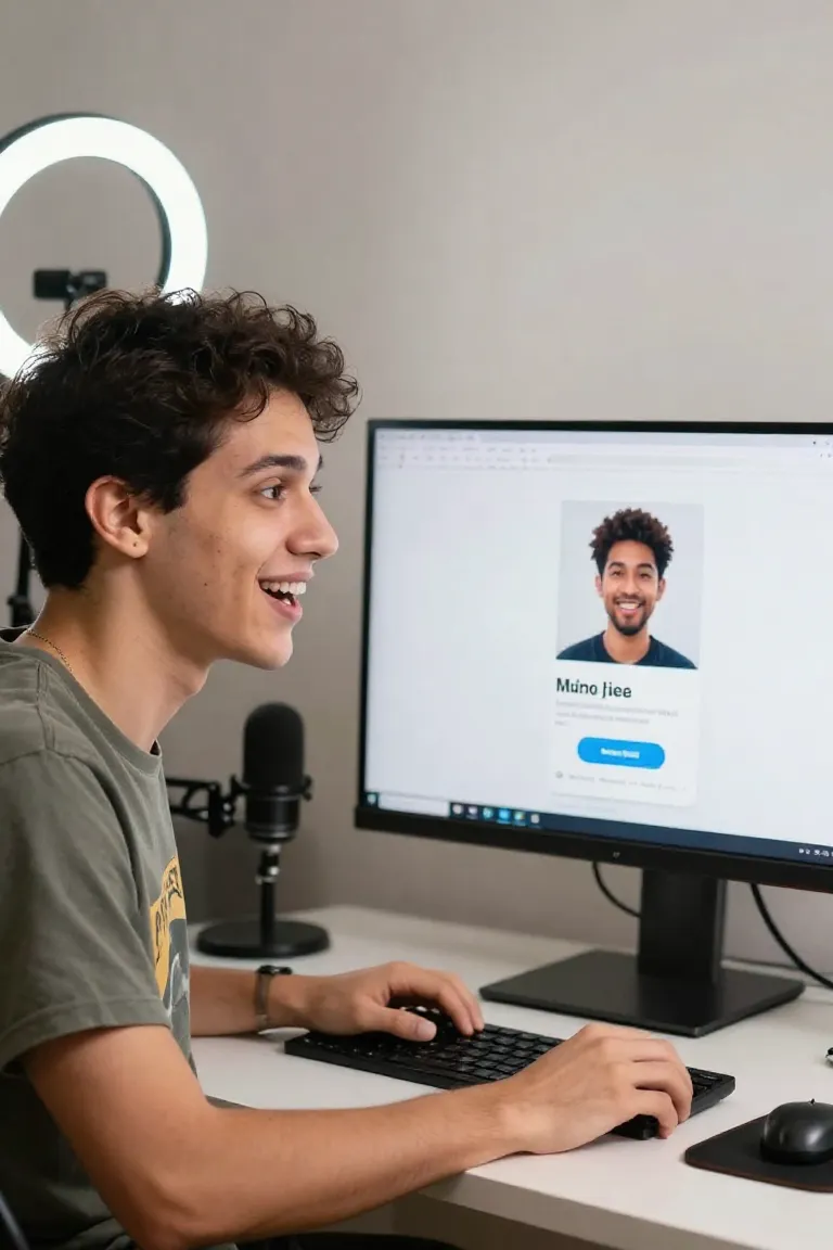 avatar para twitter — exemplo criado na Influenciador IA