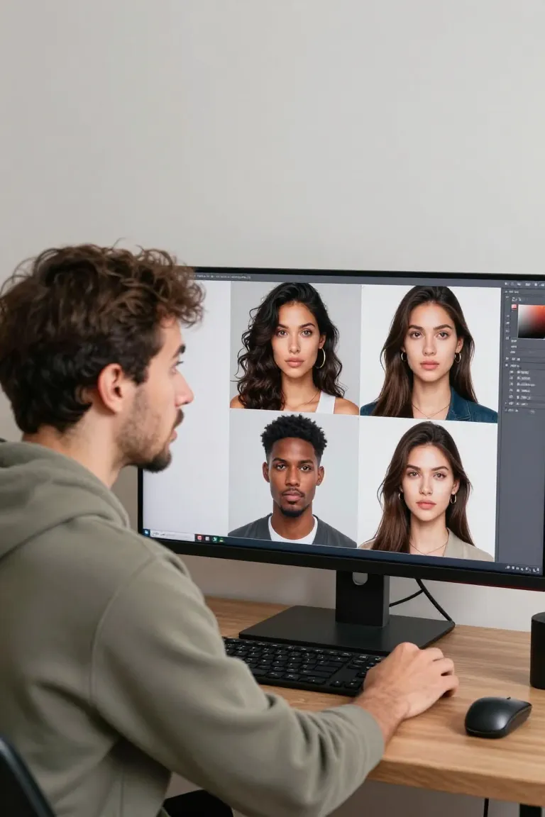 Gerador de Avatar IA Fotorrealista - Depois