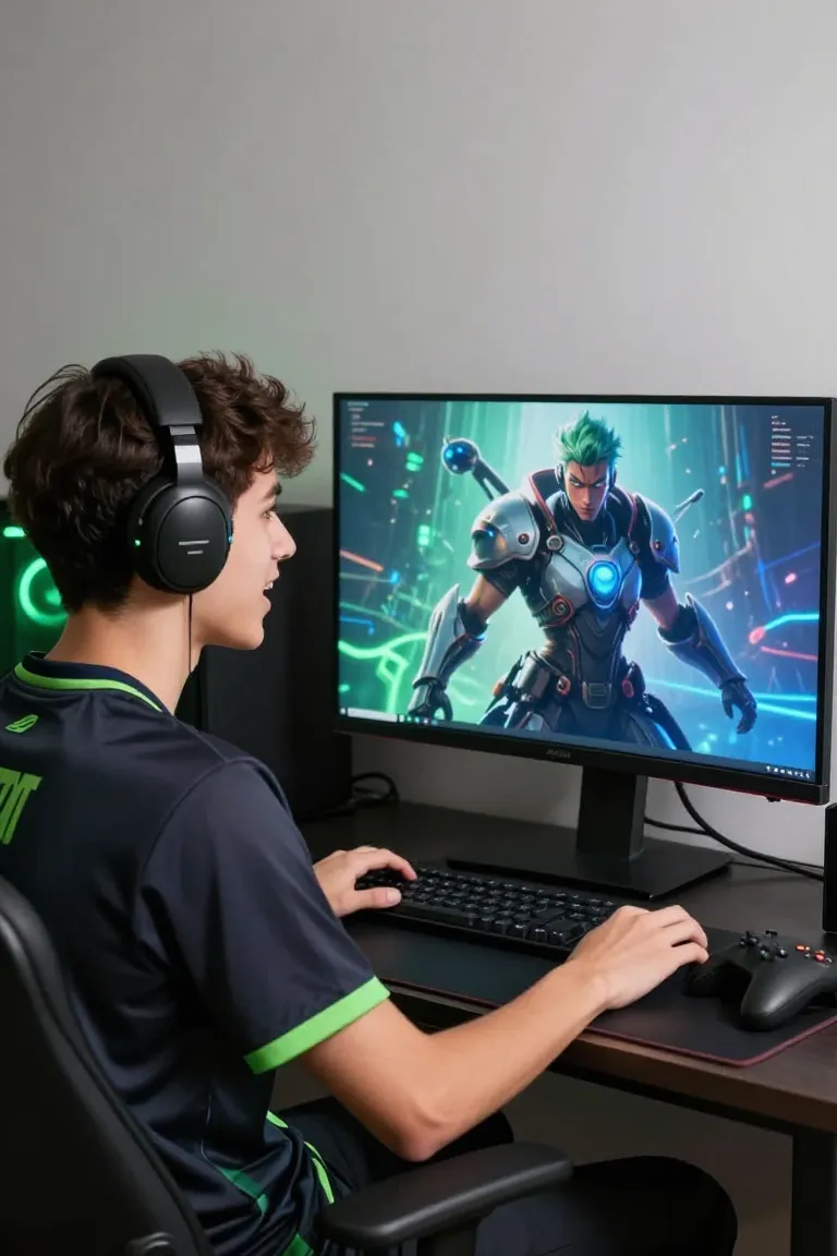 avatar para perfil gamer — exemplo criado na Influenciador IA