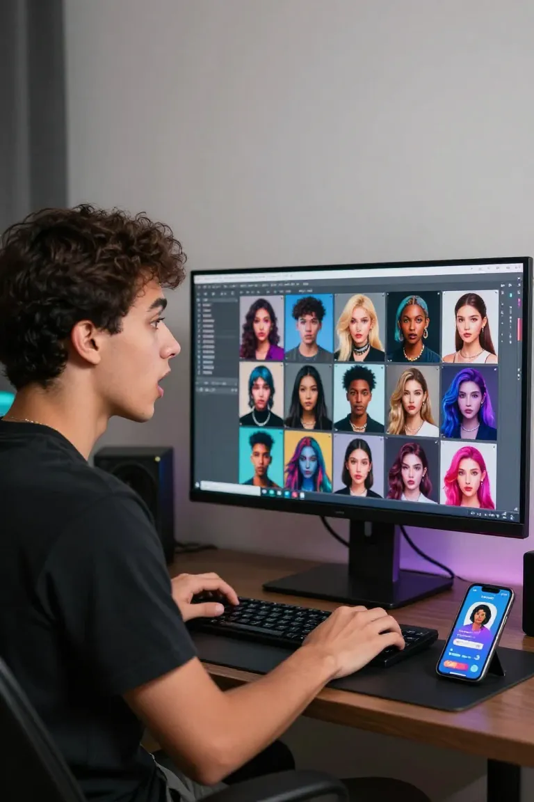 Foto Fake para Perfil: Crie Sem Aparecer - Depois