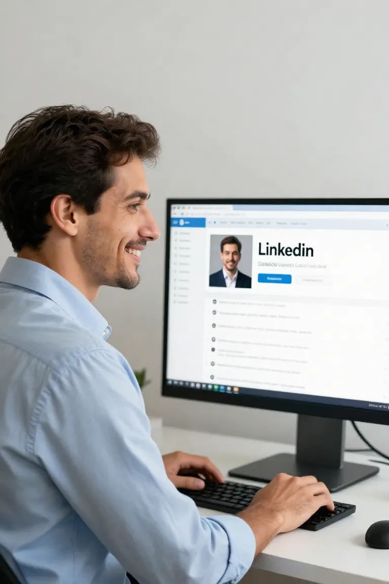 Foto para LinkedIn: Destaque Profissional - Depois