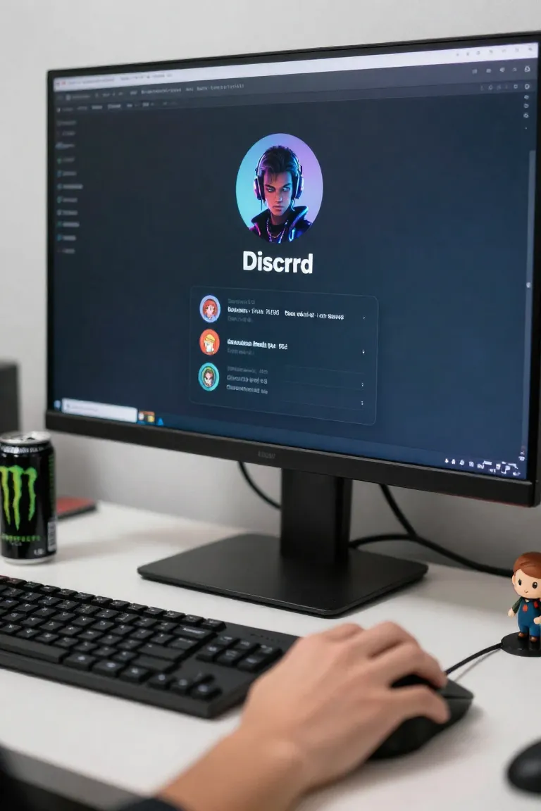 foto de perfil discord — exemplo criado na Influenciador IA