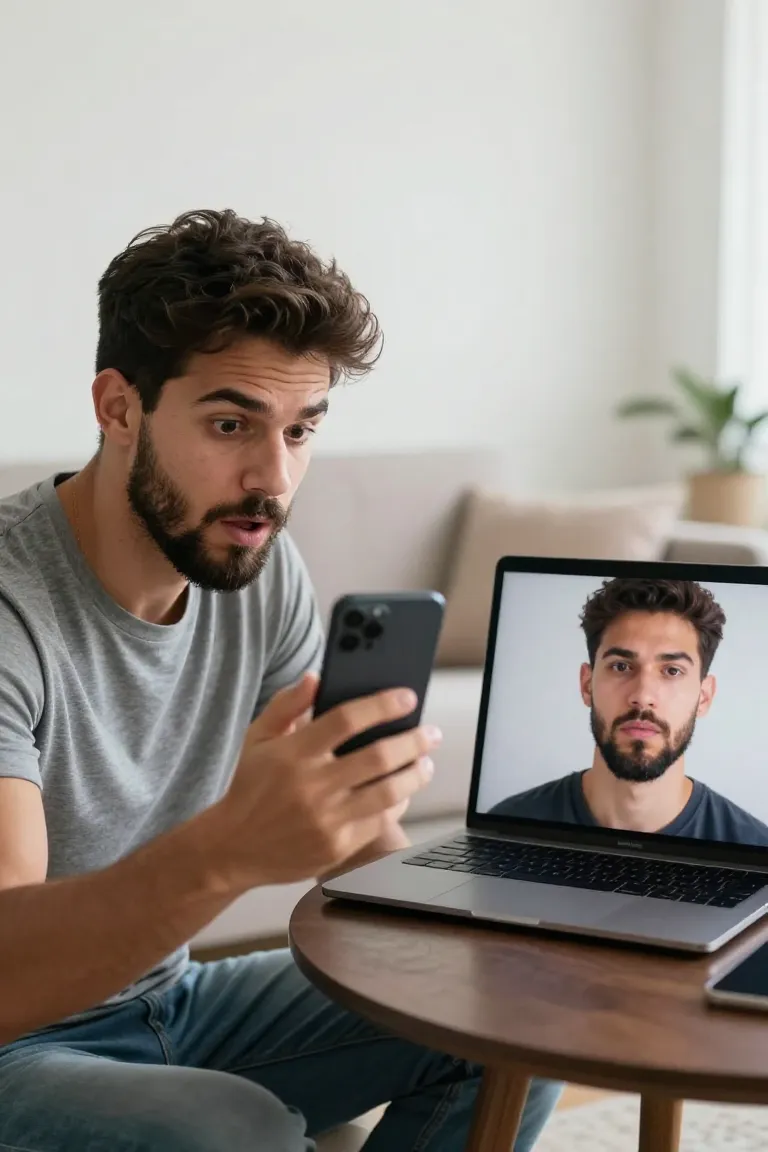 foto de perfil realista — exemplo criado na Influenciador IA
