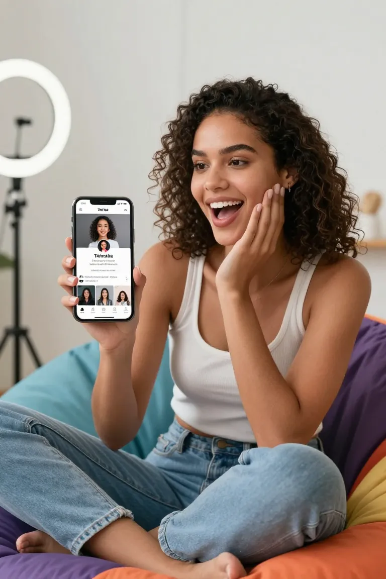 Foto de Perfil TikTok: Visual Viral - Depois