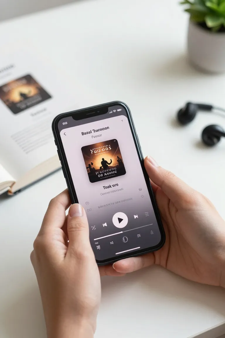 audiobook ia — exemplo criado na Influenciador IA