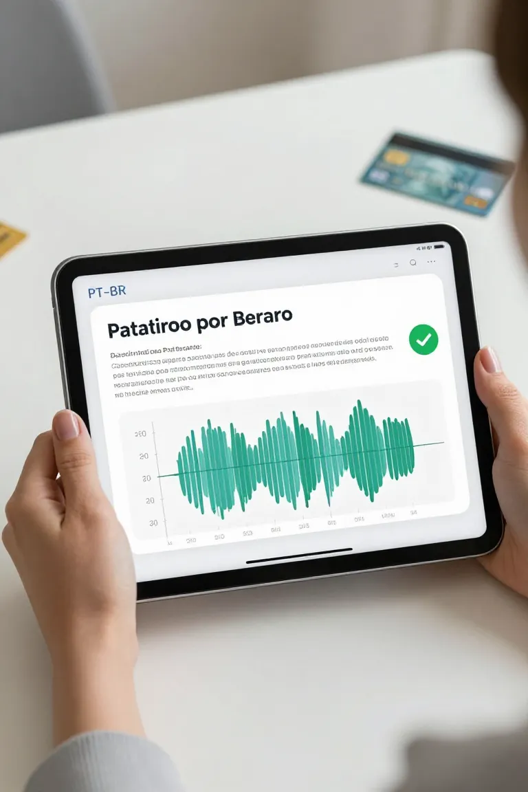 elevenlabs português — exemplo criado na Influenciador IA