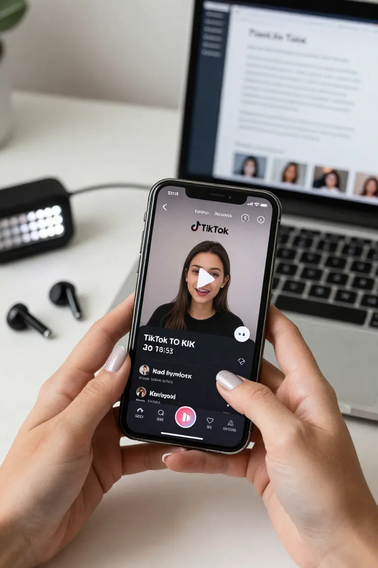 narrador tiktok — exemplo criado na Influenciador IA