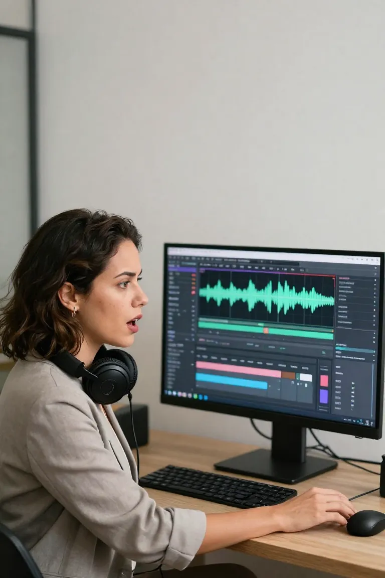voz neural — exemplo criado na Influenciador IA