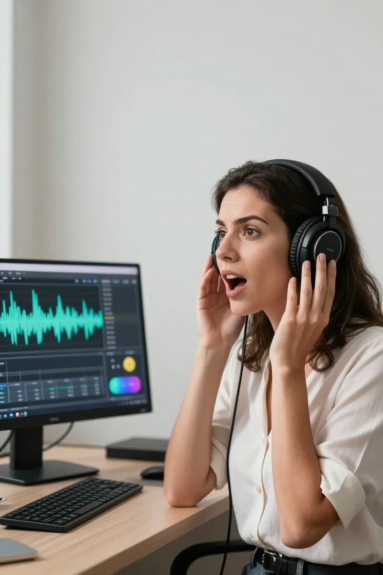 voz realista ia — exemplo criado na Influenciador IA