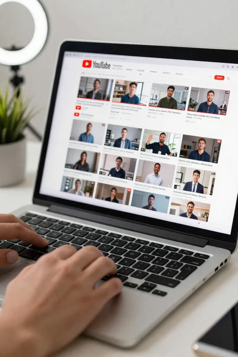 avatar youtube — exemplo criado na Influenciador IA