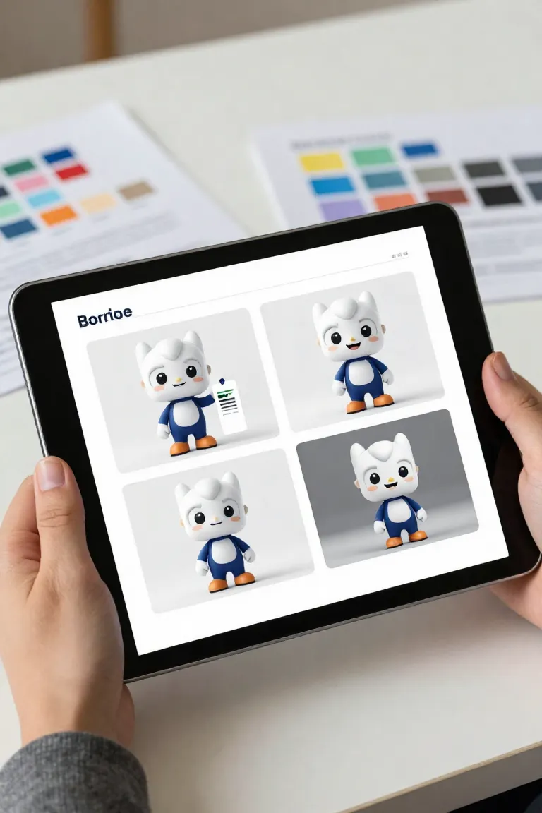 mascote virtual — exemplo criado na Influenciador IA