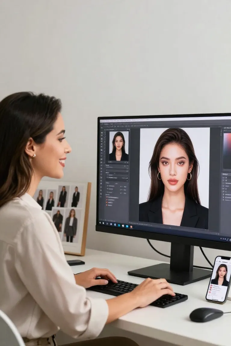 Criar Avatar Feminino Realista com IA - Depois