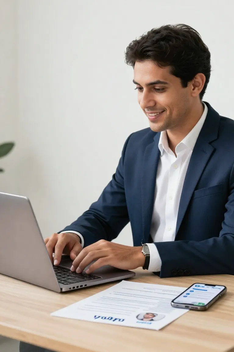 Foto de Perfil LinkedIn IA Profissional - Depois