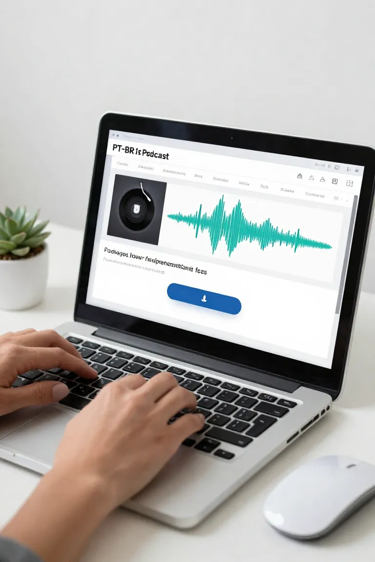adobe podcast — exemplo criado na Influenciador IA