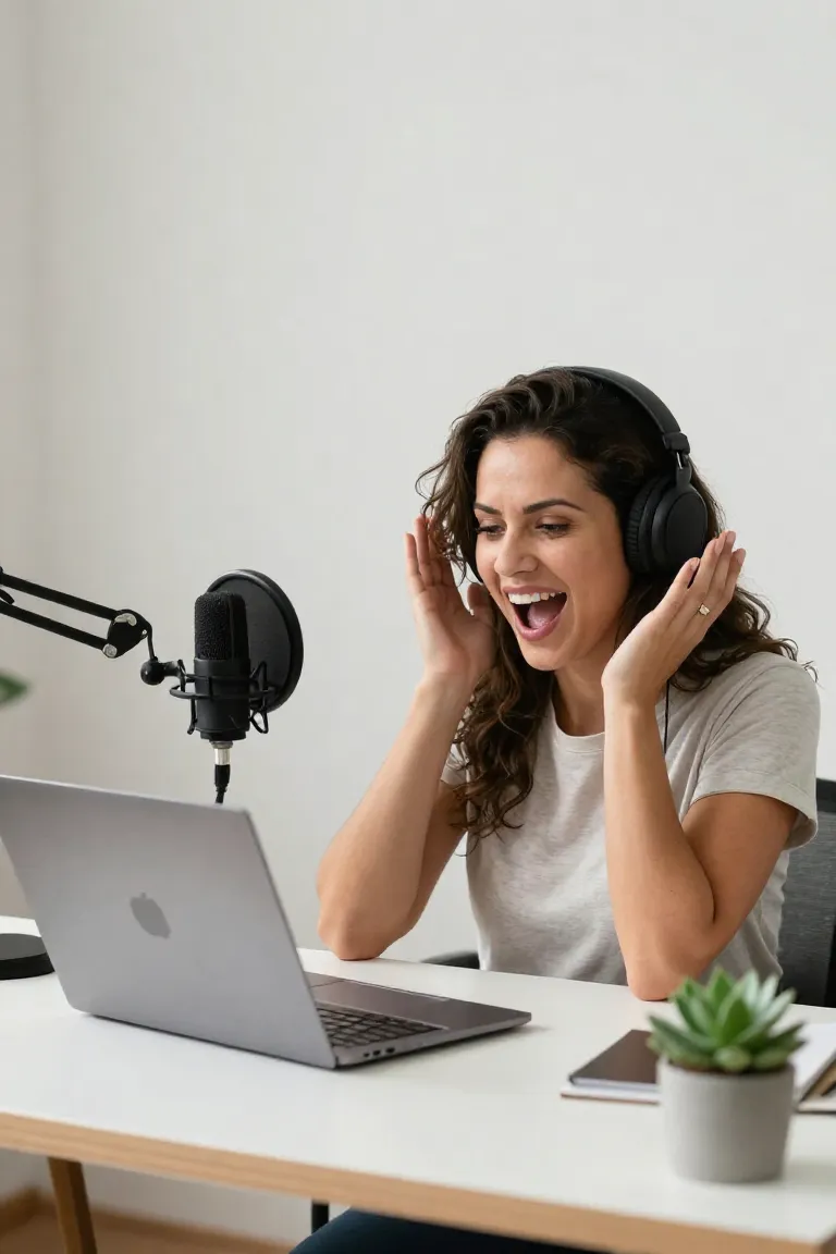 Aplicativo para Gravar Podcast com IA - Depois