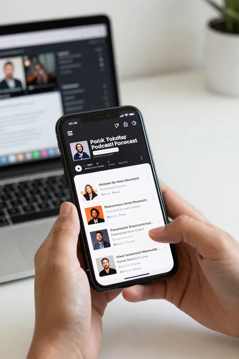como criar um podcast no anchor — exemplo criado na Influenciador IA