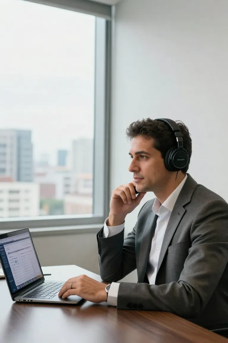 podcast negocios — exemplo criado na Influenciador IA
