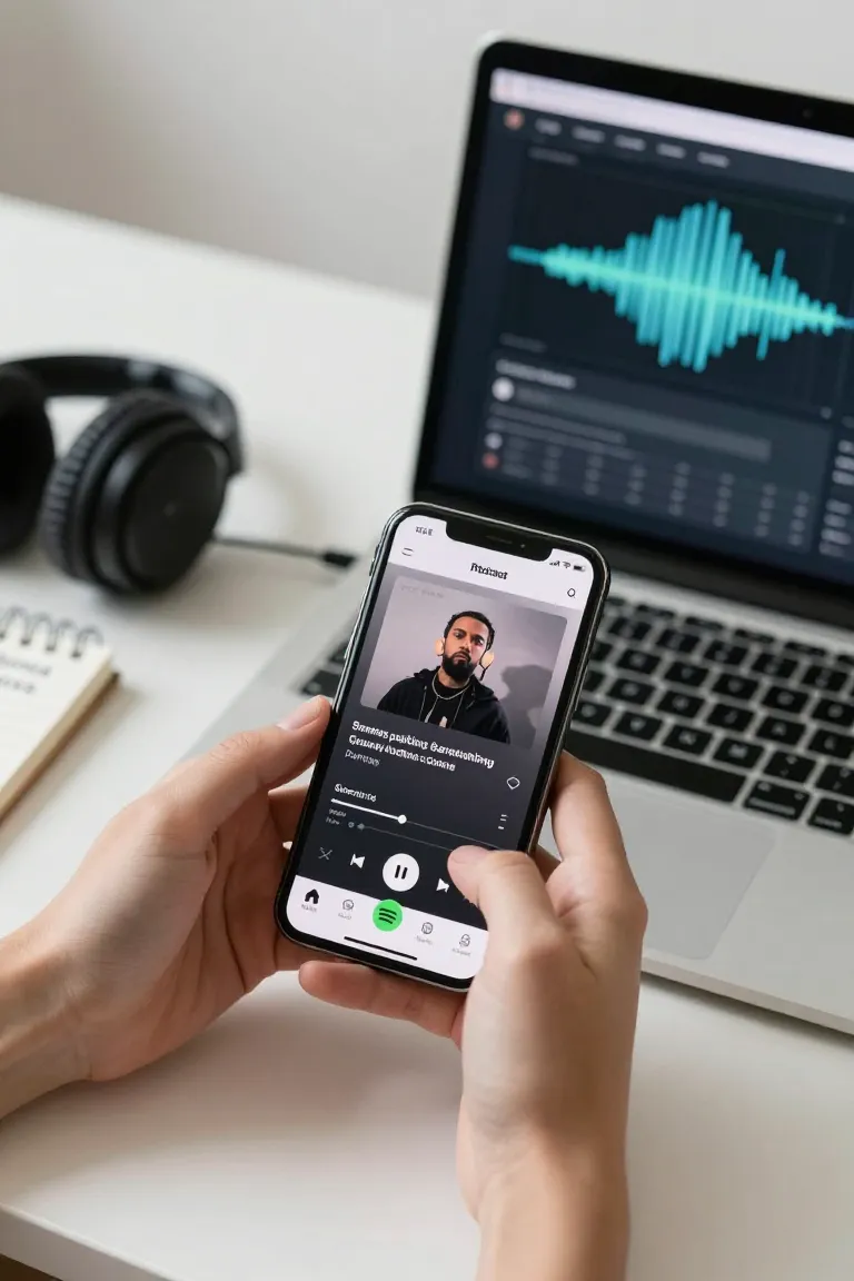 como criar um podcast no spotify — exemplo criado na Influenciador IA