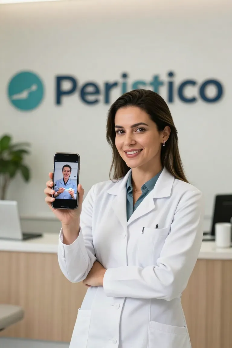reels para dentista — exemplo criado na Influenciador IA