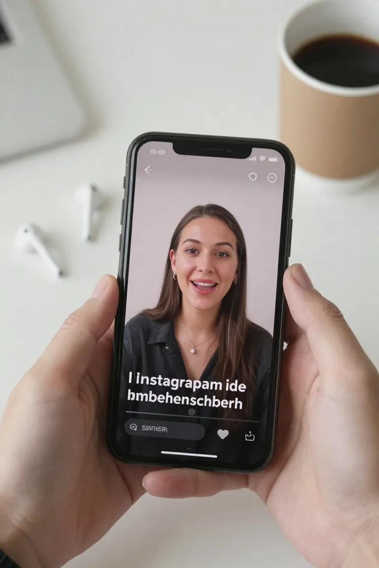 reels com legenda automatica — exemplo criado na Influenciador IA