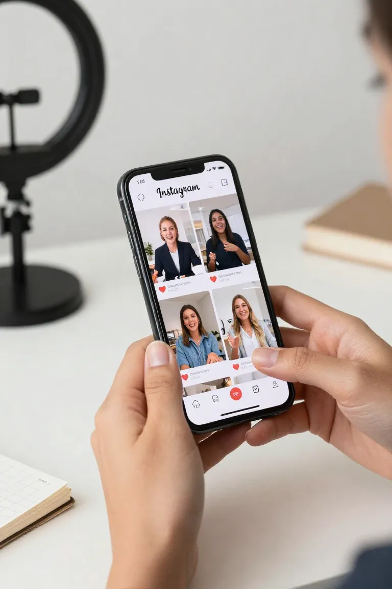 criar video para instagram com ia — exemplo criado na Influenciador IA