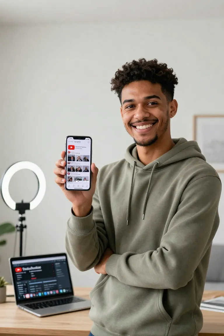 criar short youtube — exemplo criado na Influenciador IA