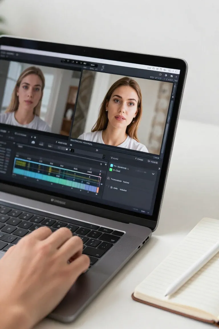 editor de video ia — exemplo criado na Influenciador IA