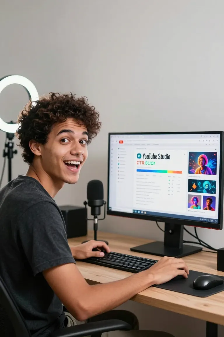 thumb youtube — exemplo criado na Influenciador IA