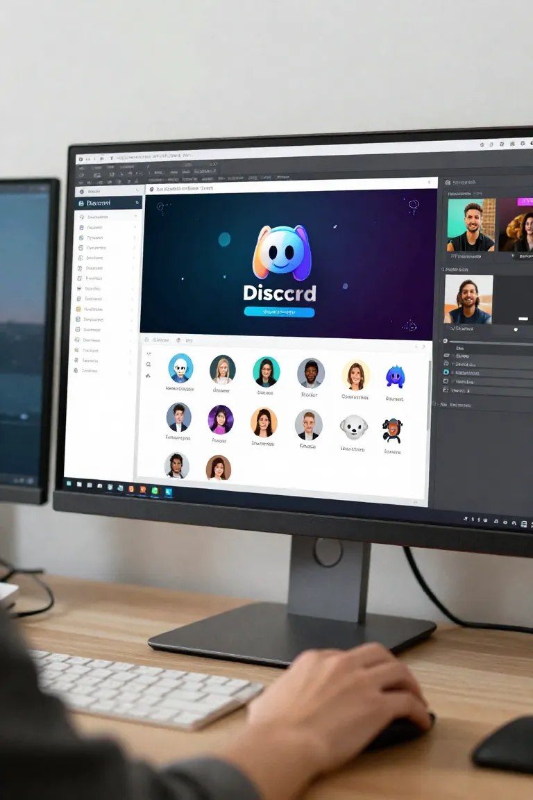 thumbnail discord — exemplo criado na Influenciador IA