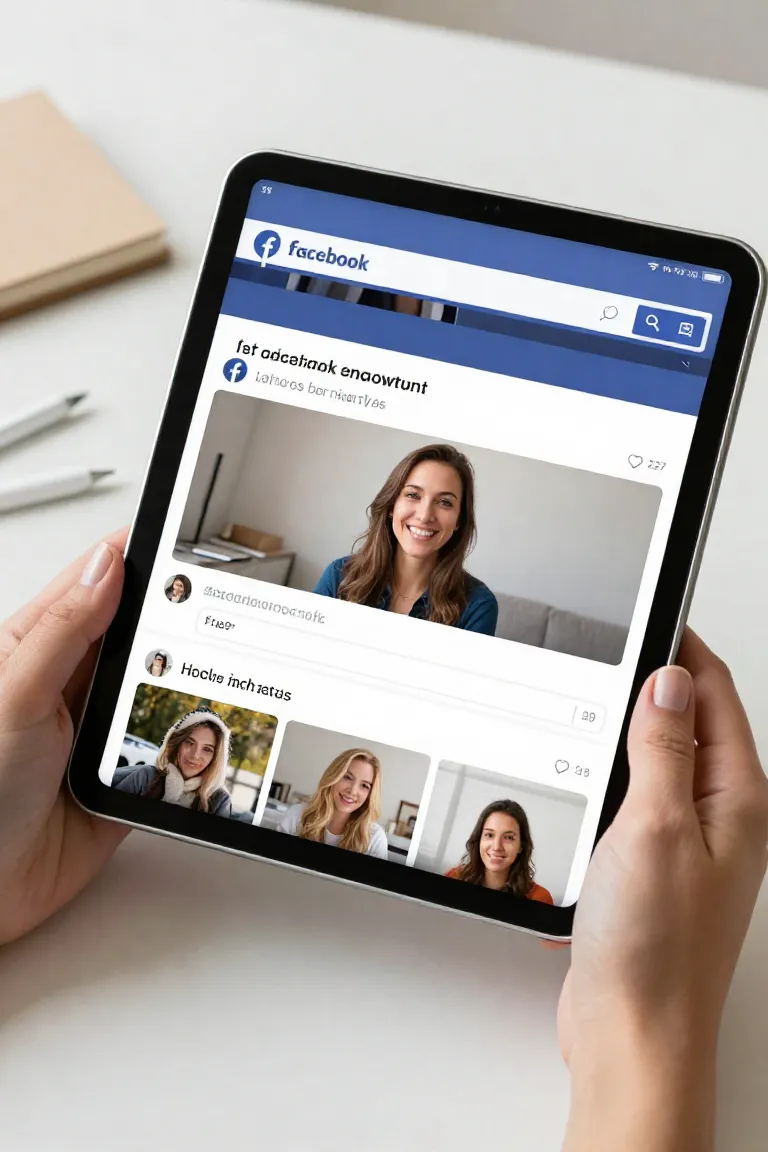 thumbnail facebook — exemplo criado na Influenciador IA