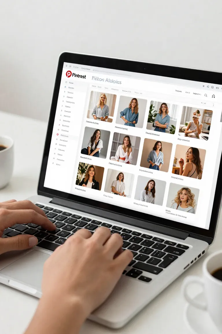 thumbnail pinterest — exemplo criado na Influenciador IA