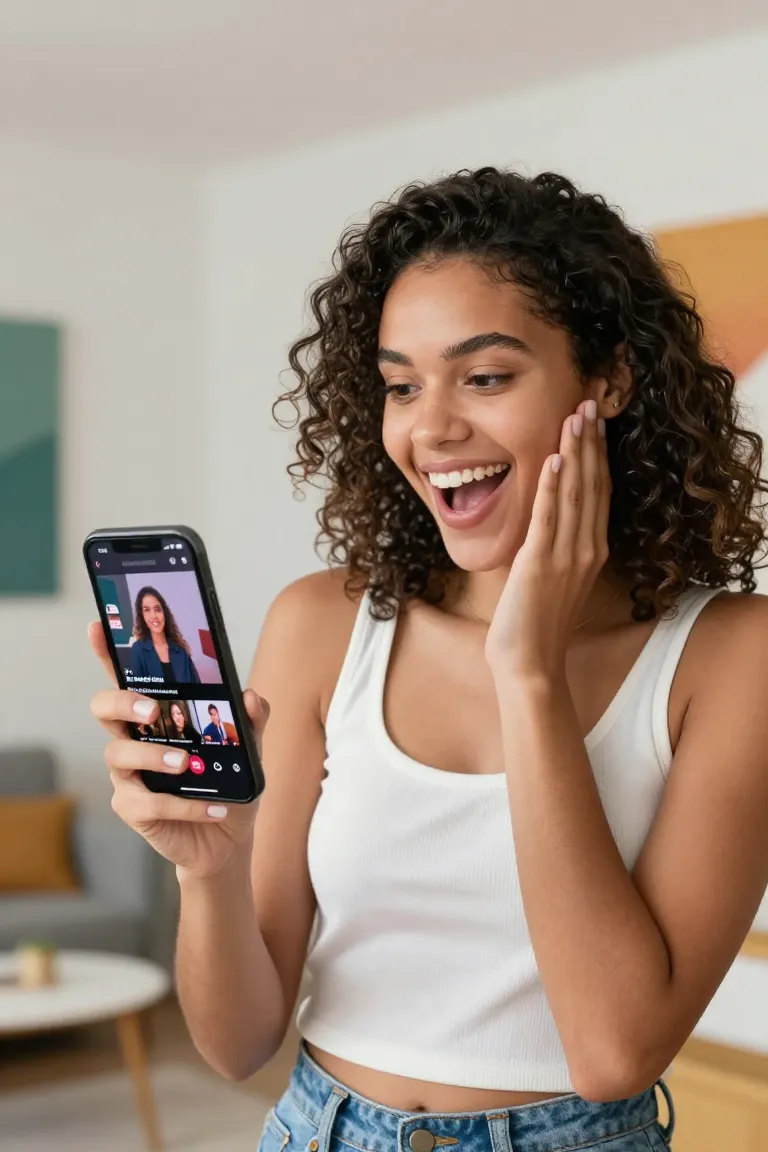 Vídeos no TikTok com Fotos e IA - Depois