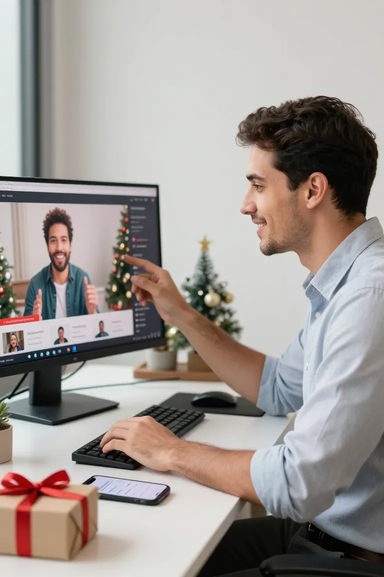 Fazer Vídeo de Natal com IA - Depois