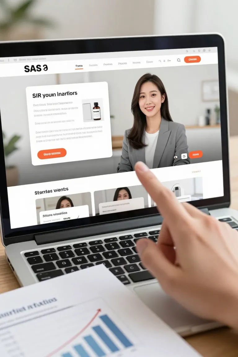 video para pagina de vendas — exemplo criado na Influenciador IA
