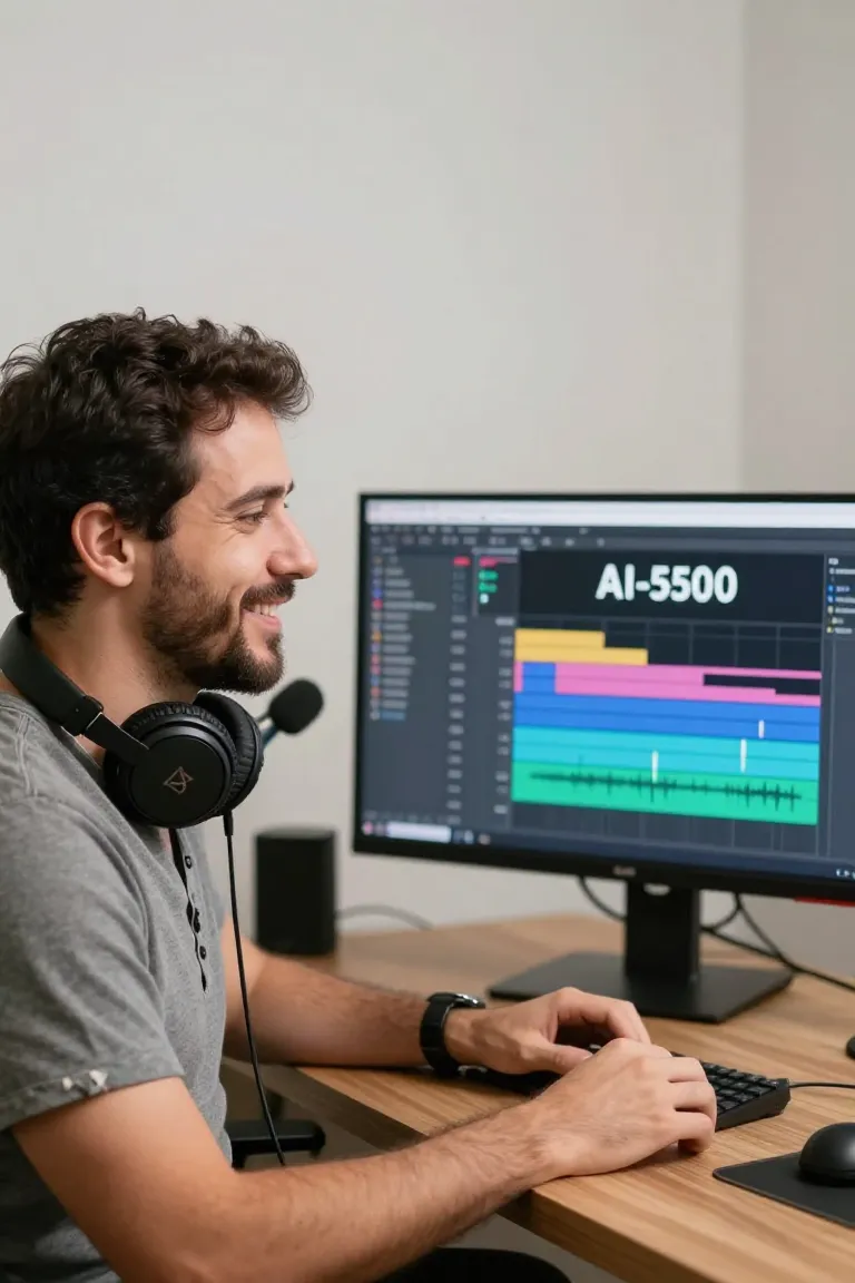 editar video podcast ia - 2