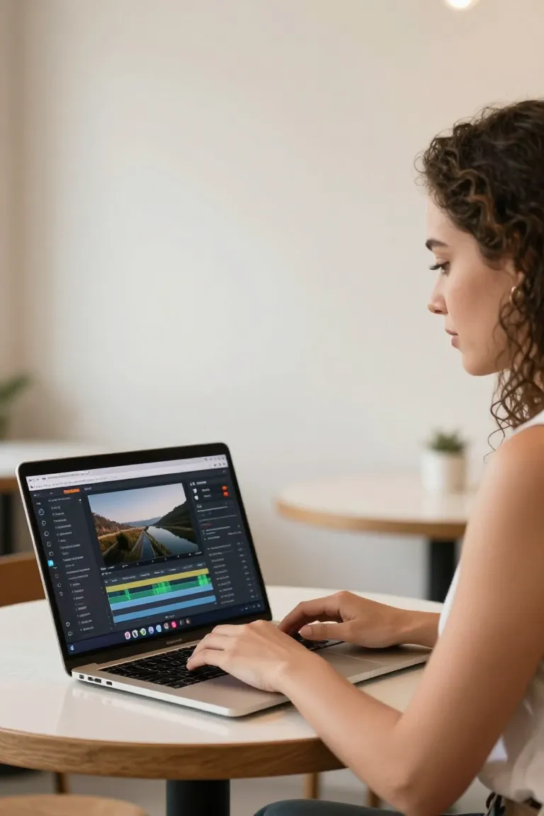 editor de video navegador — exemplo criado na Influenciador IA