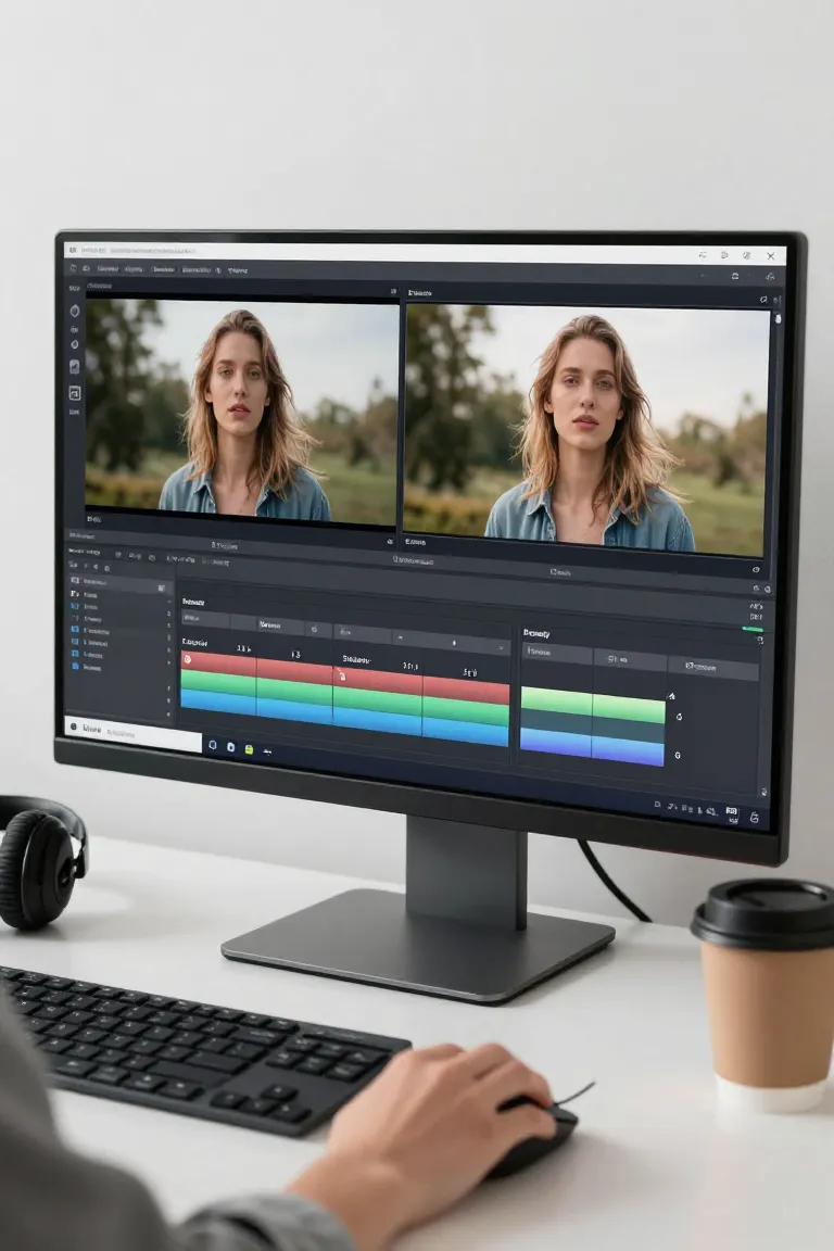 editor de videos profissional — exemplo criado na Influenciador IA