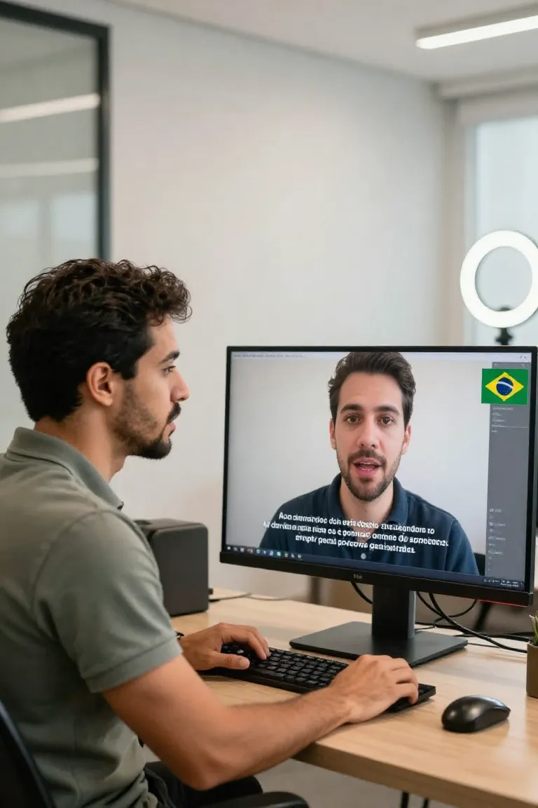 deepfake brasil — exemplo criado na Influenciador IA
